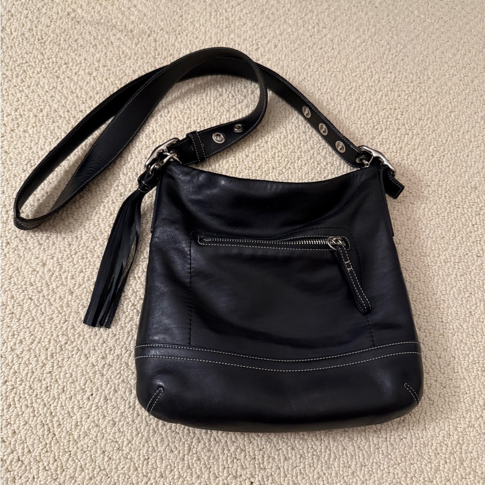 Coach Crossbody Black Leather Bag